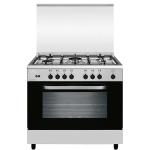 فلاميغاس طباخ،5 شعلات،٩٠ × ٦٠ سم - فضي