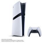 بلاي ستيشن 5 برو وحدة تحكم رقمية رفيعة بسعة تخزين 2 تيرابايت، باللون الأبيض