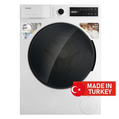 غسالة فيستيل تحميل أمامي، 7 كجم، 1000 دورة في الدقيقة، لون أبيض - W712T2S-KW